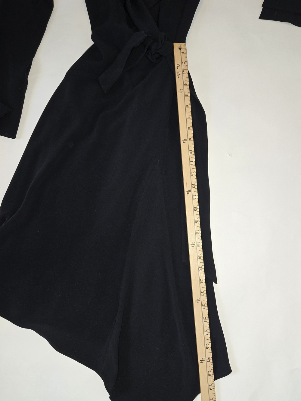 Jones New York Deep Emerald Asymmetrical Midi Wrap Dress Womens Size 4 - Picture 9 of 13